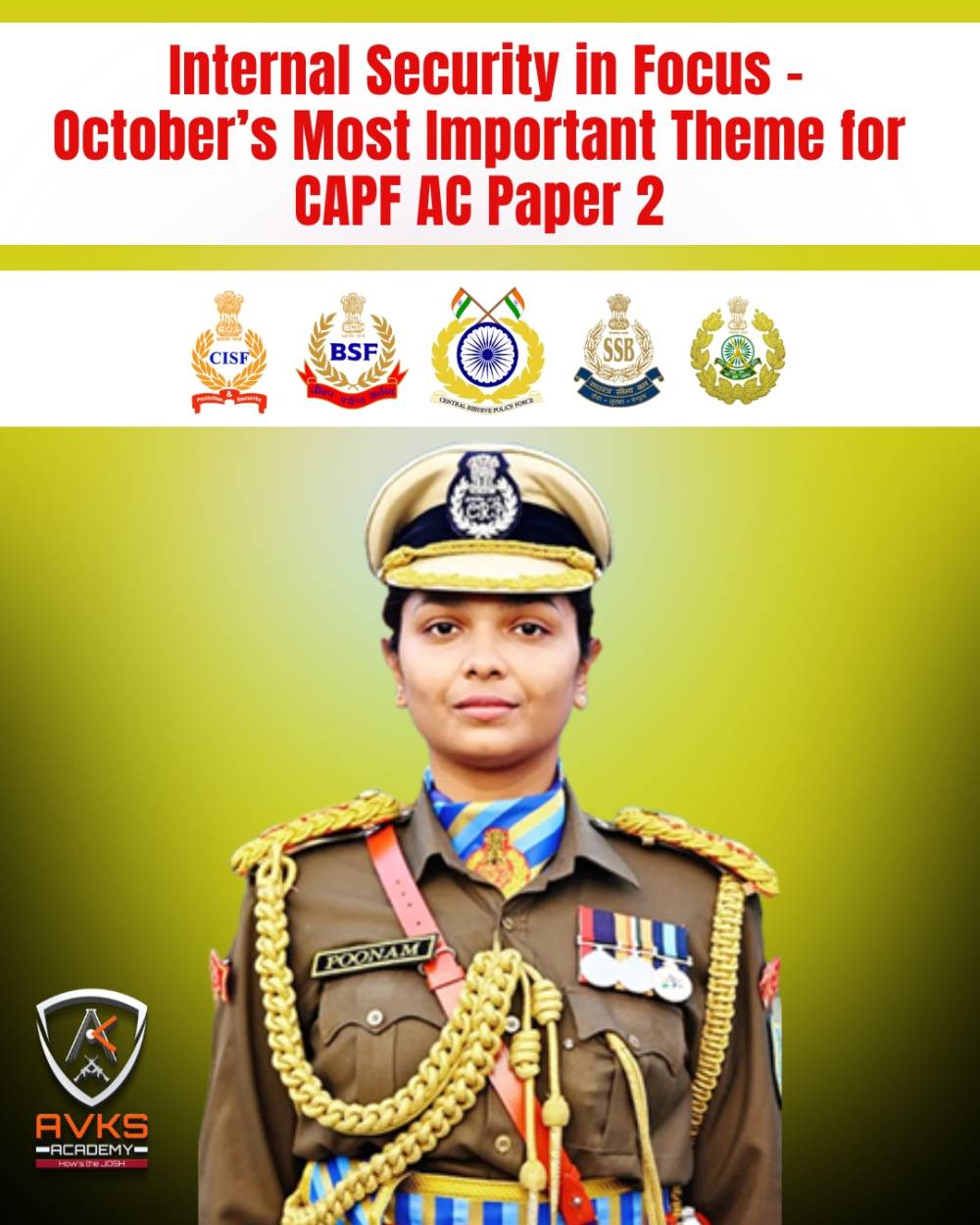 Internal Security in Focus – October’s Most Important Theme for CAPF AC Paper 2