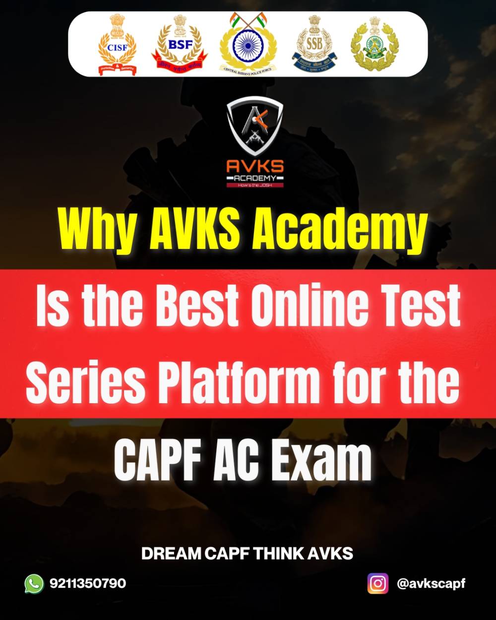 Why AVKS Academy Is the Best Online Test Series Platform for the CAPF AC Exam