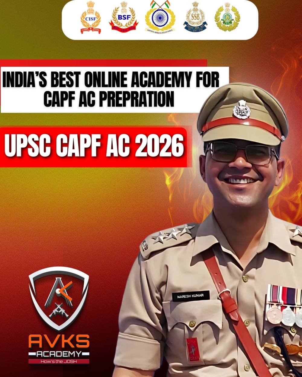 AVKS – The Best Online Academy in India for CAPF AC Exam Preparation
