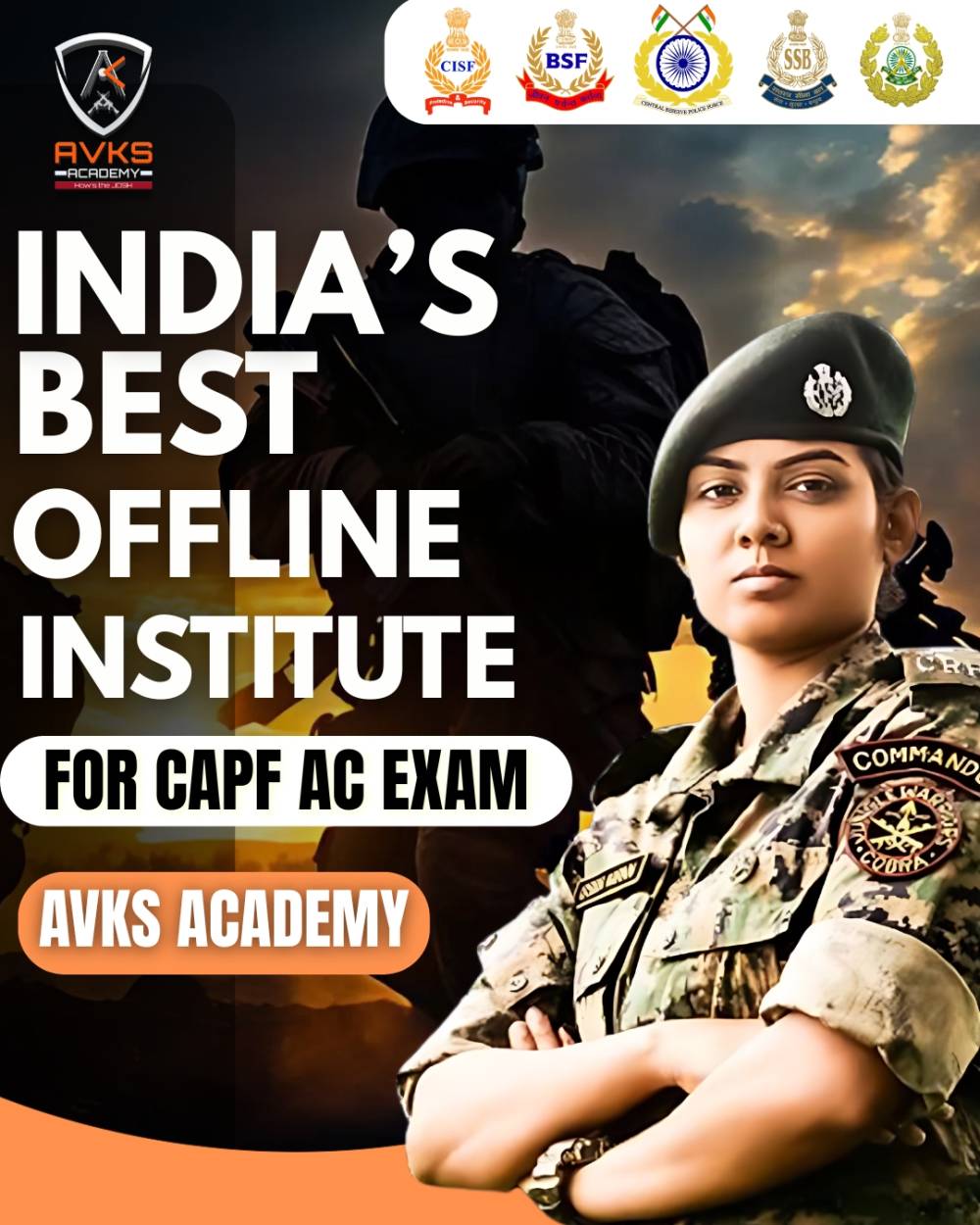 AVKS Academy: The Best Offline Institute for CAPF Assistant Commandant Exam