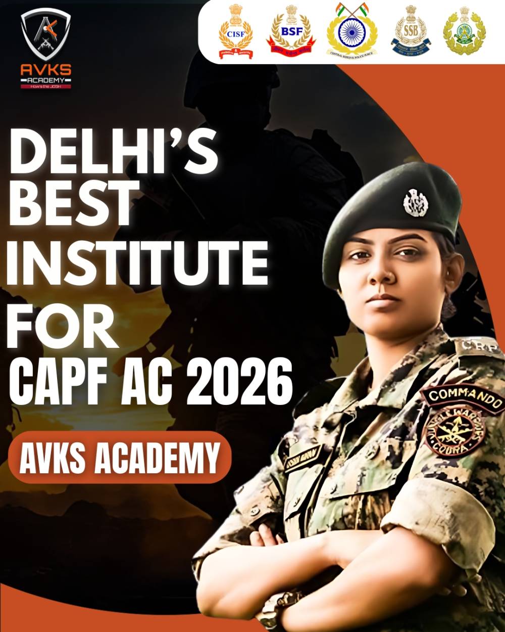 AVKS Academy — The Best Offline Institute in Delhi for CAPF AC Exam Preparation