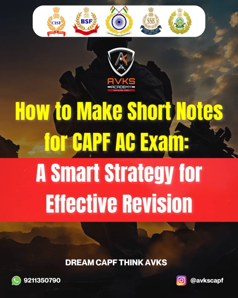 How to Make Short Notes for CAPF AC Exam: A Smart Strategy for Effective Revision