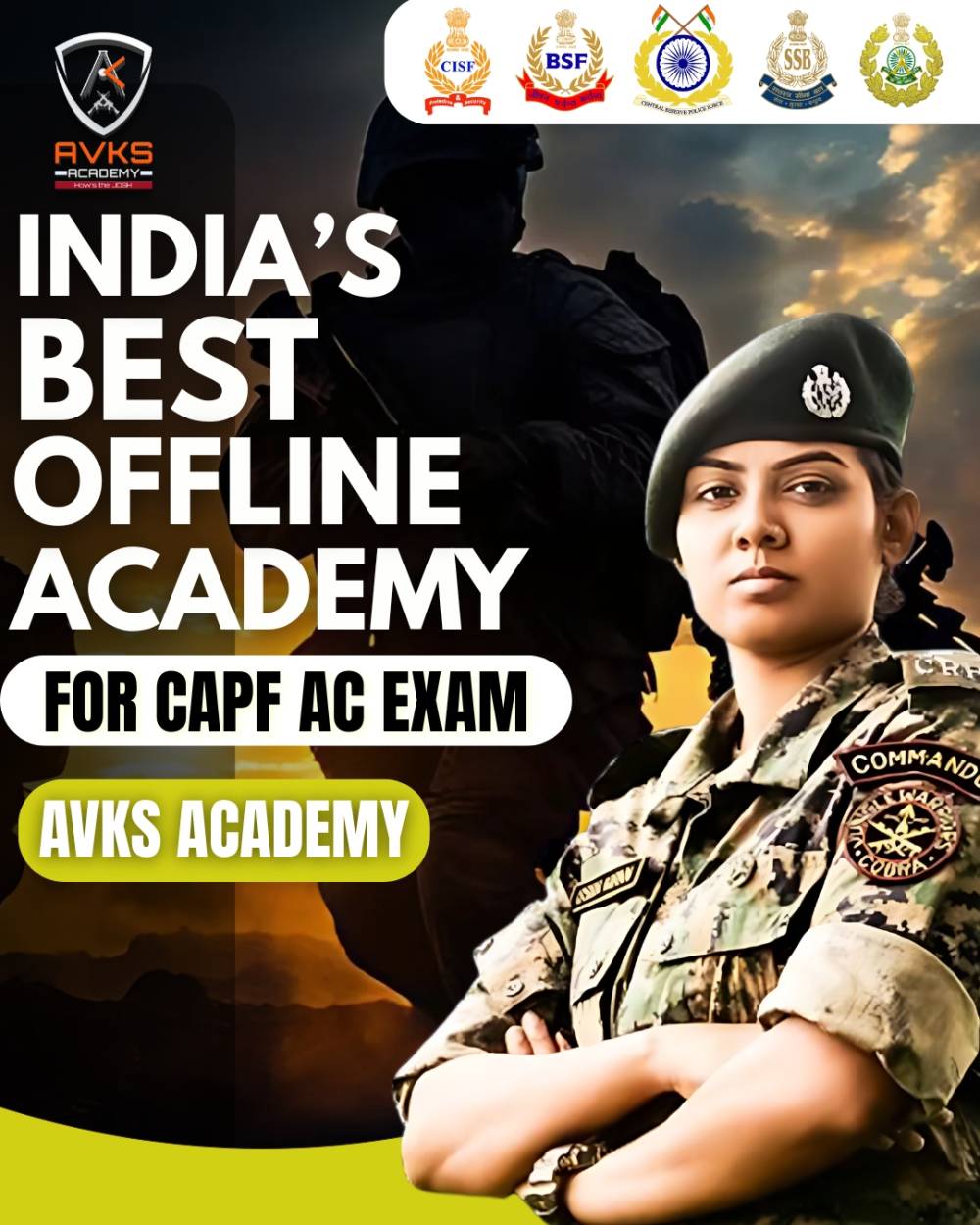 AVKS Academy – The Best Academy for Offline Coaching in India for CAPF (Assistant Commandant) Exam