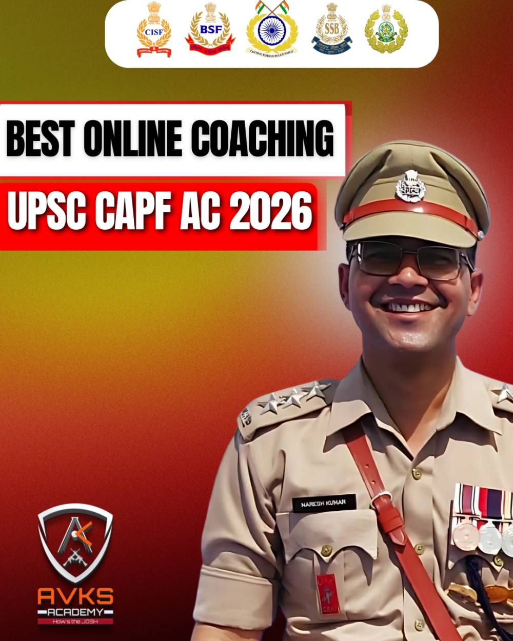 AVKS Academy: The Best Online Coaching for CAPF AC Exam Preparation