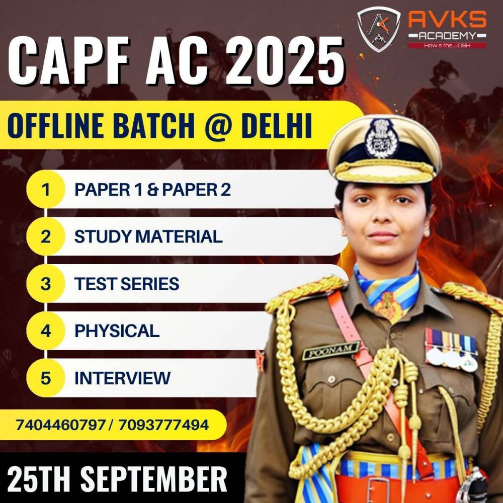 The Best CAPF AC Coaching Academy in Delhi