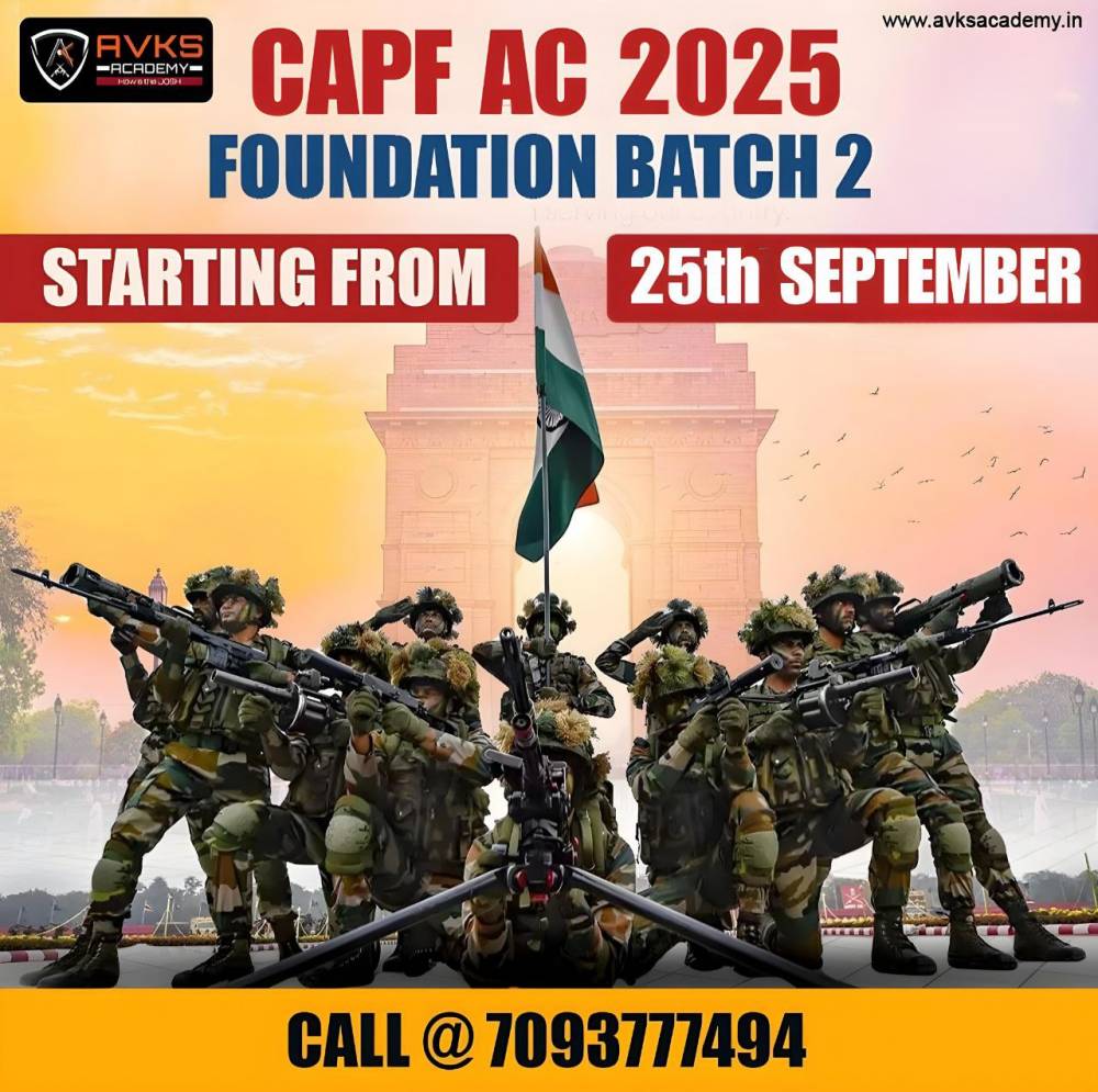The Best CAPF Coaching in India : AVKS ACADEMY